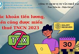 Các Khoản Được Miễn Thuế Tncn 2023